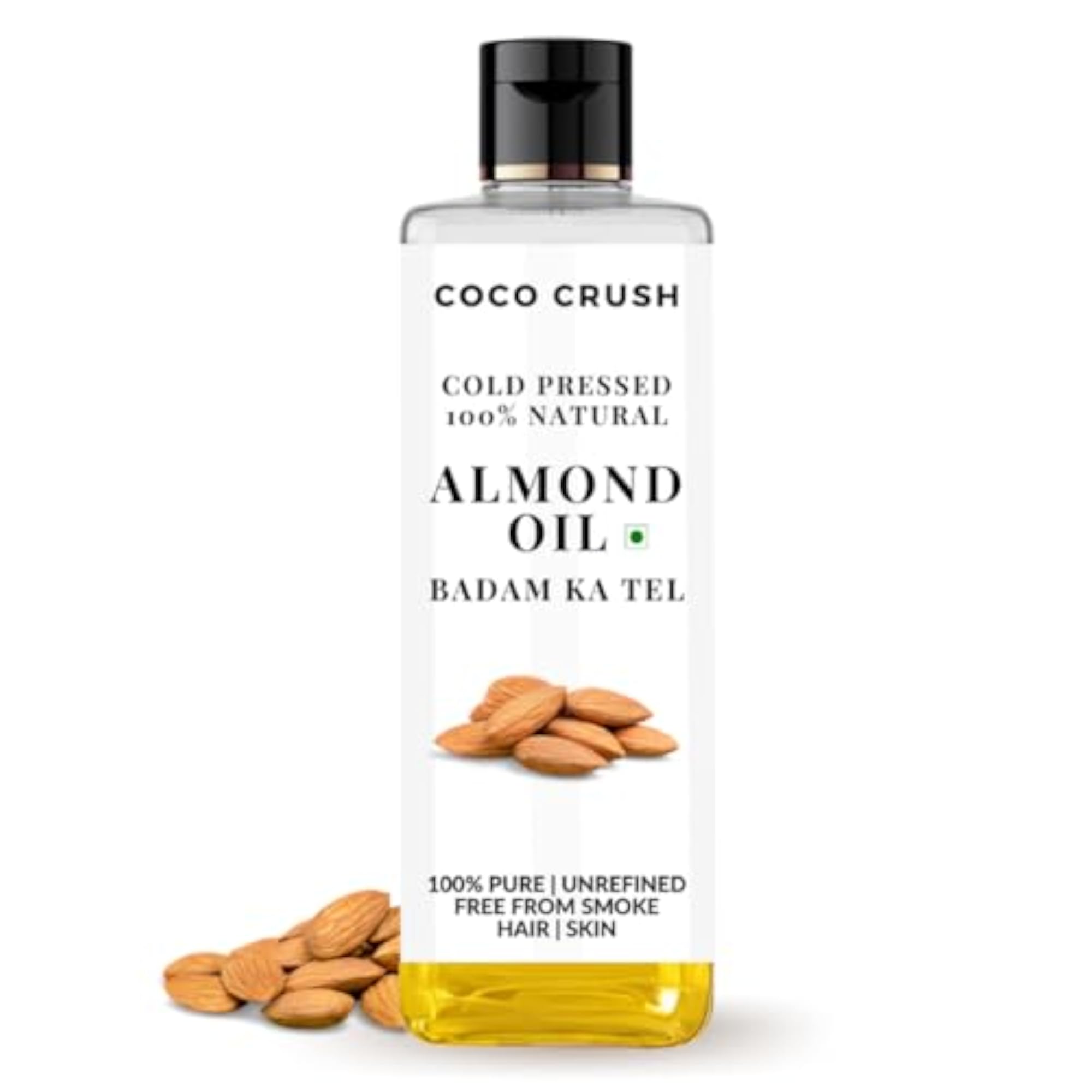 Almond Oil, Cold-Pressed & Natural for Hair Care, 100ml
